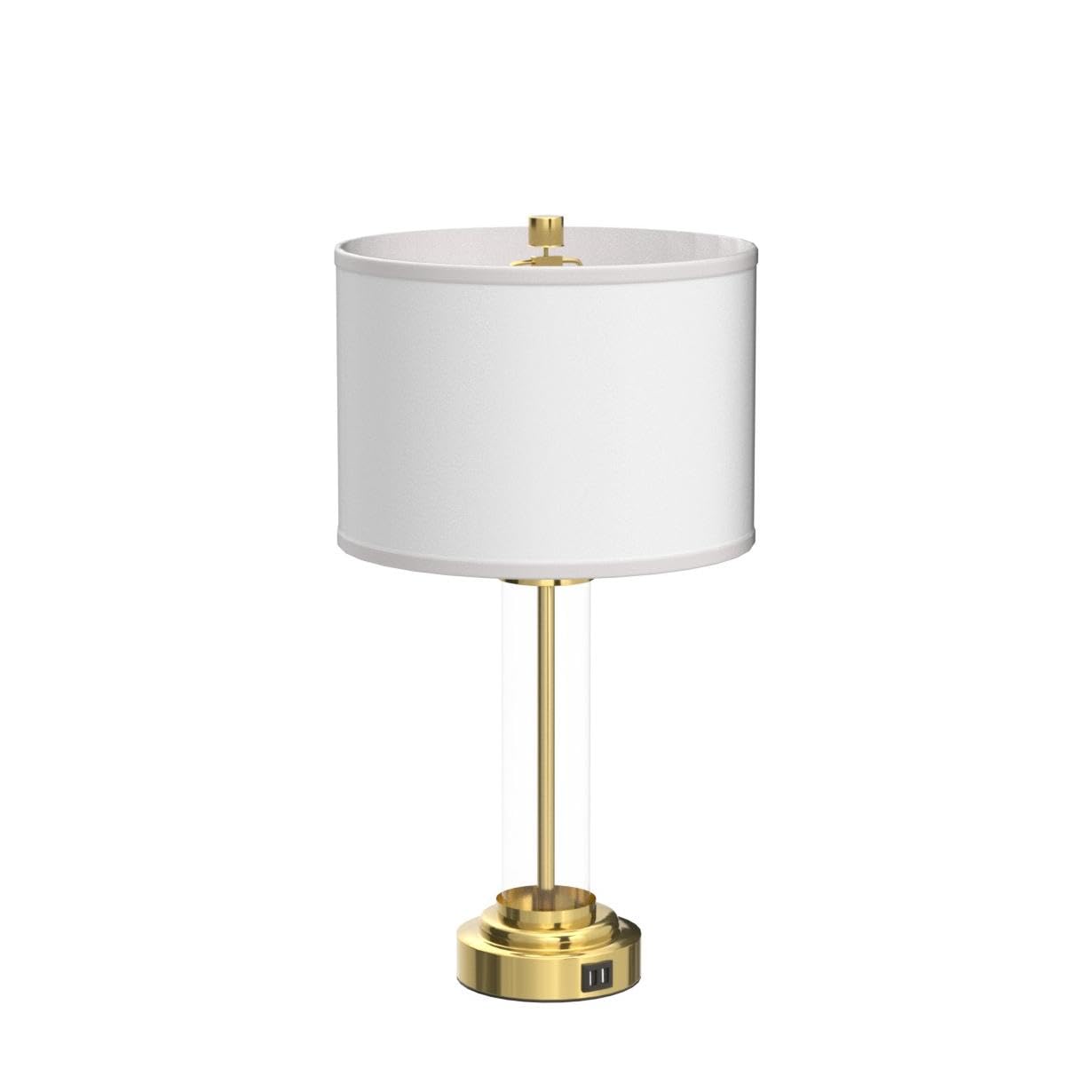 ROTTOGOON Table Lamps Set of 2, Touch Control & 3-Way Dimmable Modern Nightstand Lamp with Dual USB Ports & Lampshade for Living Room Bedroom