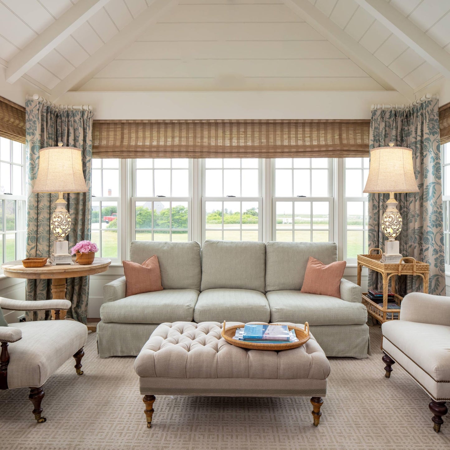 ROTTOGOON Table Lamps Set of 2, 28" Tall Bedside Lamp with Nightlight, Rustic Farmhouse Nightstand Lamps for Living Room Bedroom End Table