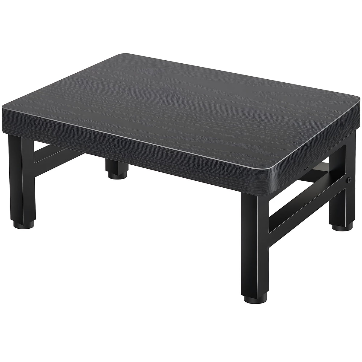 ROTTGOON Tritthocker 1 Stufe für Kinder, Anti-Rutsch, Hocker Holz, Schwarz
