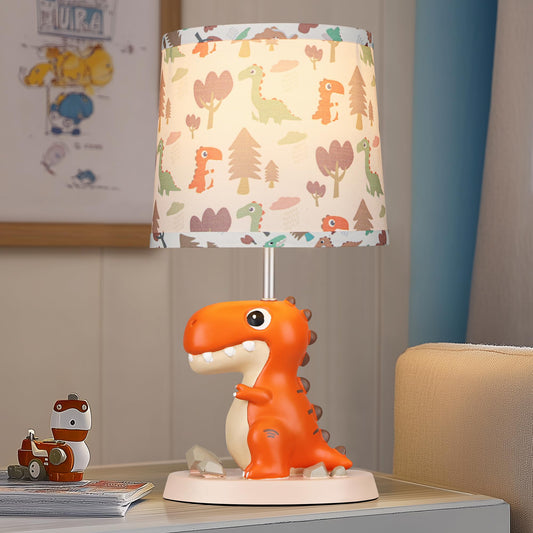 ROTTOGOON Single Dinosaur Bedside Table Lamp for Kid Bedroom Decor Playing Room,Nursery Nightstand Lamp for Boy Girls, 1 LED Bulb Included, 1 Pack