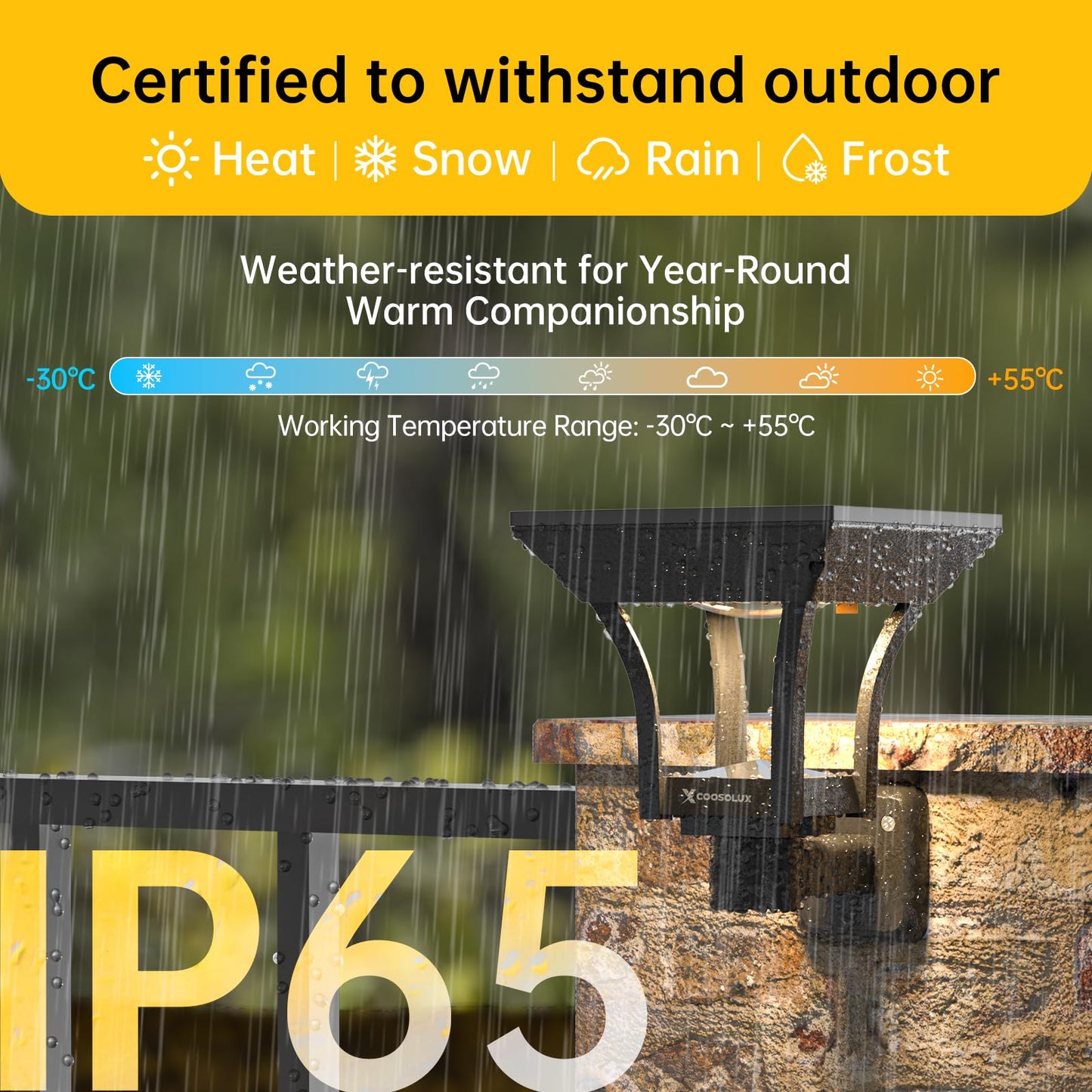 COOSOLUX Solar Wall Lights Outdoor with 4 Lighting Modes, IP65 Waterproof Dusk to Dawn Led Outdoor Wall Sconce, Solar Landscape Lights Wall Mount for Fence Porch Garage Yard Decor Warm & Cold White 4 Pack