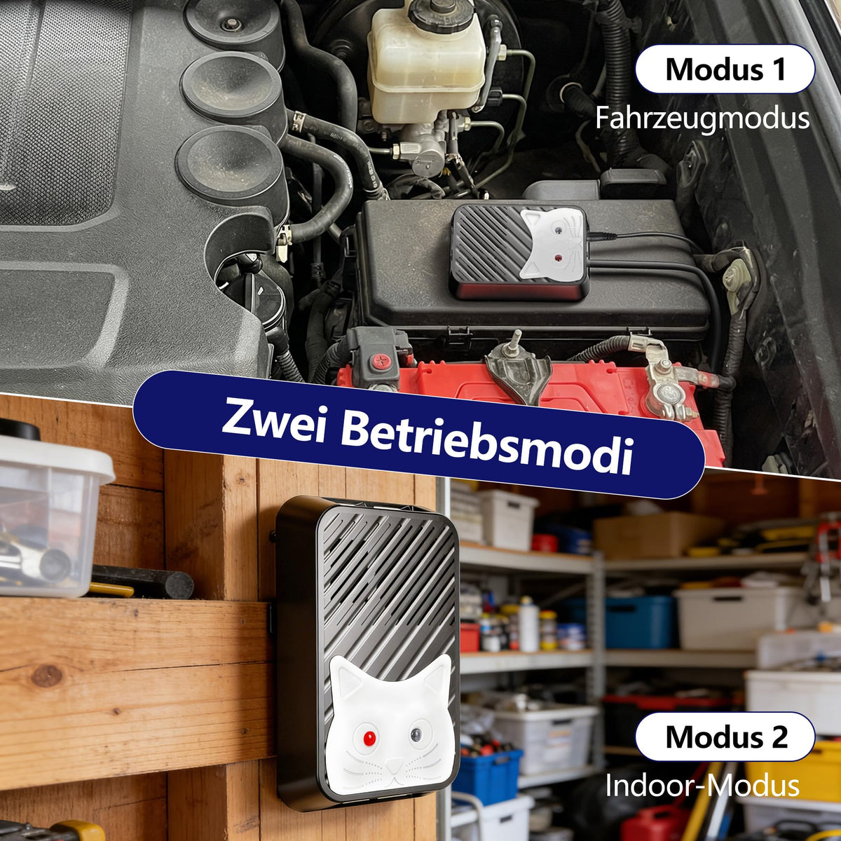 ROTTOGOON Marderschreck Auto, Mobile Marderabwehr mit Ultraschall