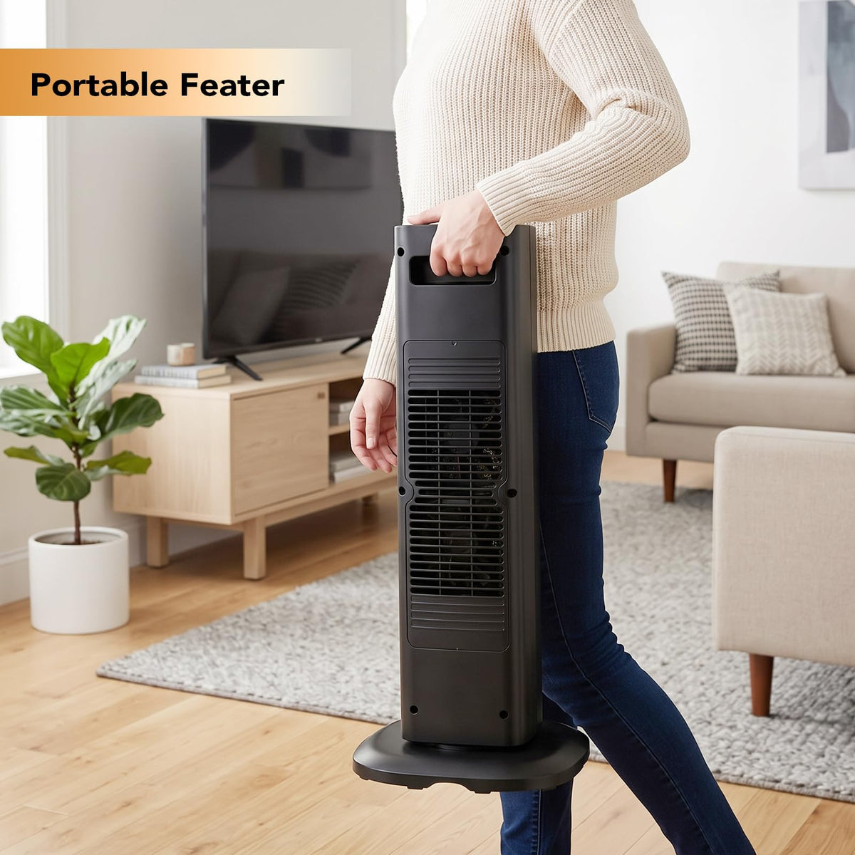 ROTTOGOON Heizlüfter Energiesparend, Leiser 2000W PTC Keramik Heizlüfter