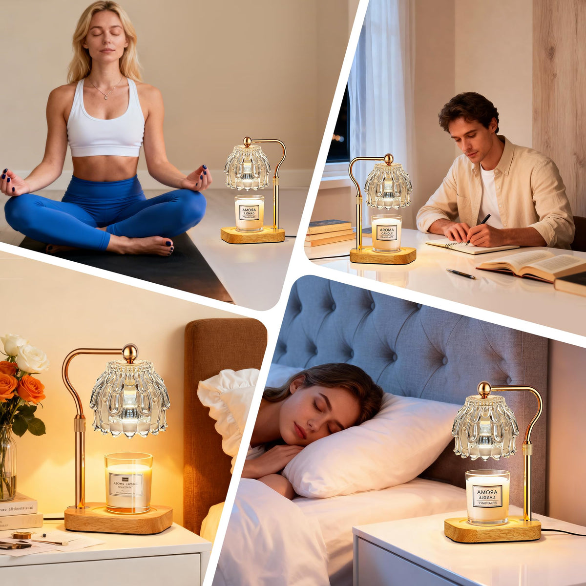 ROTTOGOON Kerzenwärmer Lampe Timer Dimmer Kerzenlampe Wärmelampe Geschenk